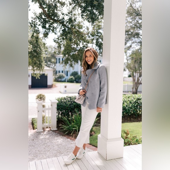 Gal Meets Glam - Aubrey Scalloped Houndstooth Check Coat - Picture 2 of 7